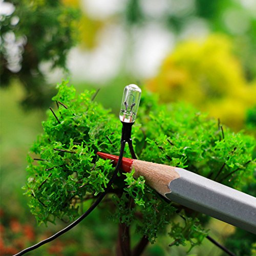Gpw05W 50Pcs Clear 4Mm 12V 70Ma Miniature Pre-Wired Grain Of Wheat Bulbs Warm White For Model Train Layout Or Architectural Project #TOP4