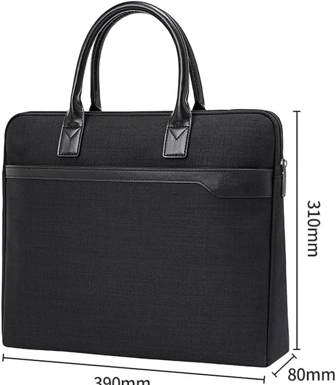 Business Computer Bag Portable Meeting Document Waterproof Large Capacity Briefcase for Men image 3
