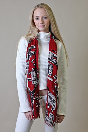 Anika Dali Women's Bonjour Paris Print Scarf4