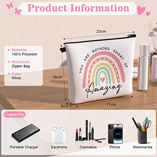 Make Up Bag Pamper Gifts for Women Birthday, Fun Friendship Gifts for Women Relaxation Small Travel Gifts for Her, Retirement Gifts Mum to Be Gifts Thank You Gifts for Young Women Who Have Everything