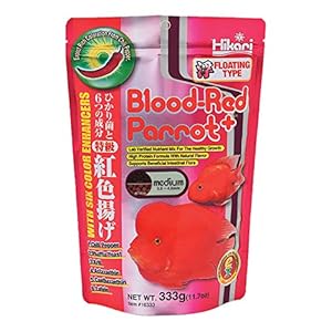 Hikari Blood Red Parrot+ Fish Food, Medium Pellet, 11.7 oz. (333g)