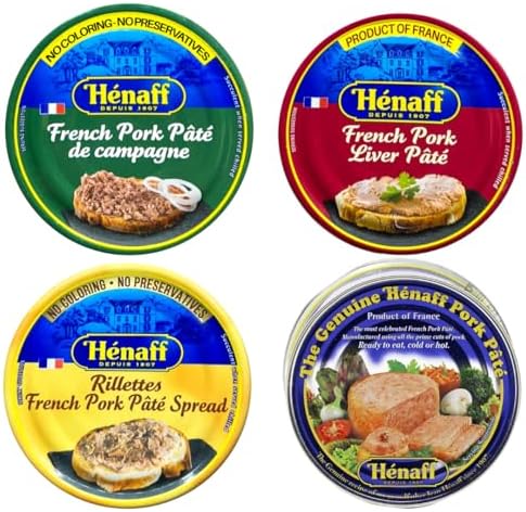 Henaff French Pate Assortment: 4 Different Pates