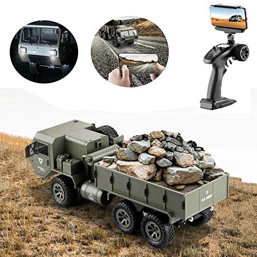 Preisvergleich Produktbild Ferngesteuertes Auto-Hochgeschwindigkeits-Geländewag... Maßstab Kabellos RC Pickup Truck 36km / h 6WD 2,4 GHz Elektro-Rennwagen RC Buggy Fahrzeug LKW Buggy Crawler Spielzeugauto mit WiFi & Kamera