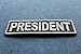President Patch, Motorcycle Club Patches for Bikers (P3708)