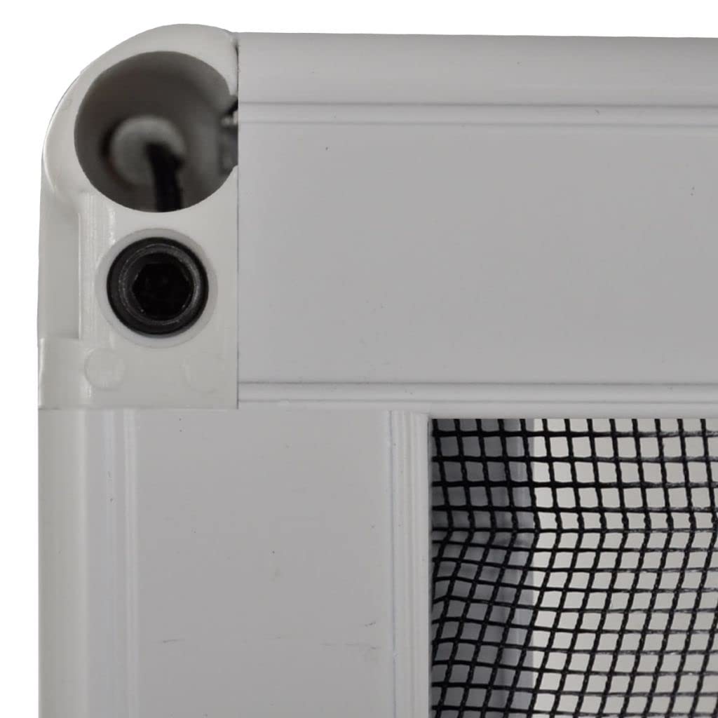 ZEYUAN Insektenschutz-Plissee für Fenster, Fliegengitter Fenster, Fliegenschutz Fenster, Pollenschutzgitter Fenster, Insektengitter Fenster, Insektennetz, Fensternetz, Aluminium 80 x 120 cm