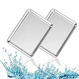 ☀[Materiales Saludables]: Los utensilios para hornear HaWare están hechos 100% de acero inoxidable de alta calidad, sin ningún recubrimiento químico tóxico, y no hay necesidad de preocuparse por los efectos negativos del aluminio. El material resistente a la oxidación y duradero es muy adecuado para el uso diario.