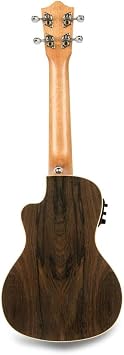 Lanikai ZR-CEC 4 String Ukulele, Ziricote Concert Ukulele, with Rosewood Fingerboard, Cutaway and Electronics