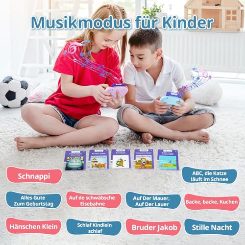 AHJ 510 Wörter Sprechende Lernkarten Deutsch, 255 Blätter, Interaktives Sprachspiel für Kinder ab 2-6 Jahren