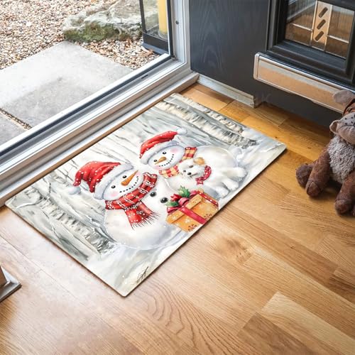 Paillasson de Noël antidérapant et absorbant de grande taille 90x150 - 4