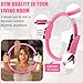 Silipull 10 Pcs Pilates Ring Blocks Set for Women Home Yoga Equipment Accessories Pilates Ring Circle and Ball Workouts Gift Include Ball Yoga Circle Resistance Bands Block Straps Gym Bag(Pink)
