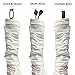 Royal Designs, Inc. Cord & Chain Cover 4 ft Silk Type Fabric, Chandelier Pendant Lighting Chain & Cable Management, Touch Fastener, White - 1 Pack