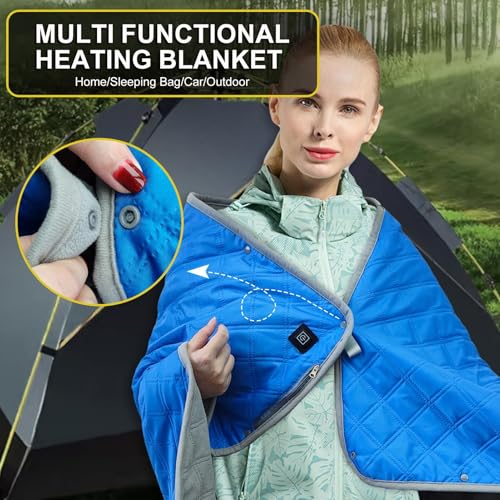 Almofada de acampamento aquecida, almofada de saco de dormir aquecida - Forro de saco de dormir com