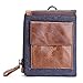 Produktbild HongGXD Vertikale Herrenbrieftasche Leder Kurze Clutch Crazy Horse Leder Vertikale Brieftasche Bilderrahmen Reißverschluss Taschen Kurze Brieftasche (Color : Brown, Size : S)