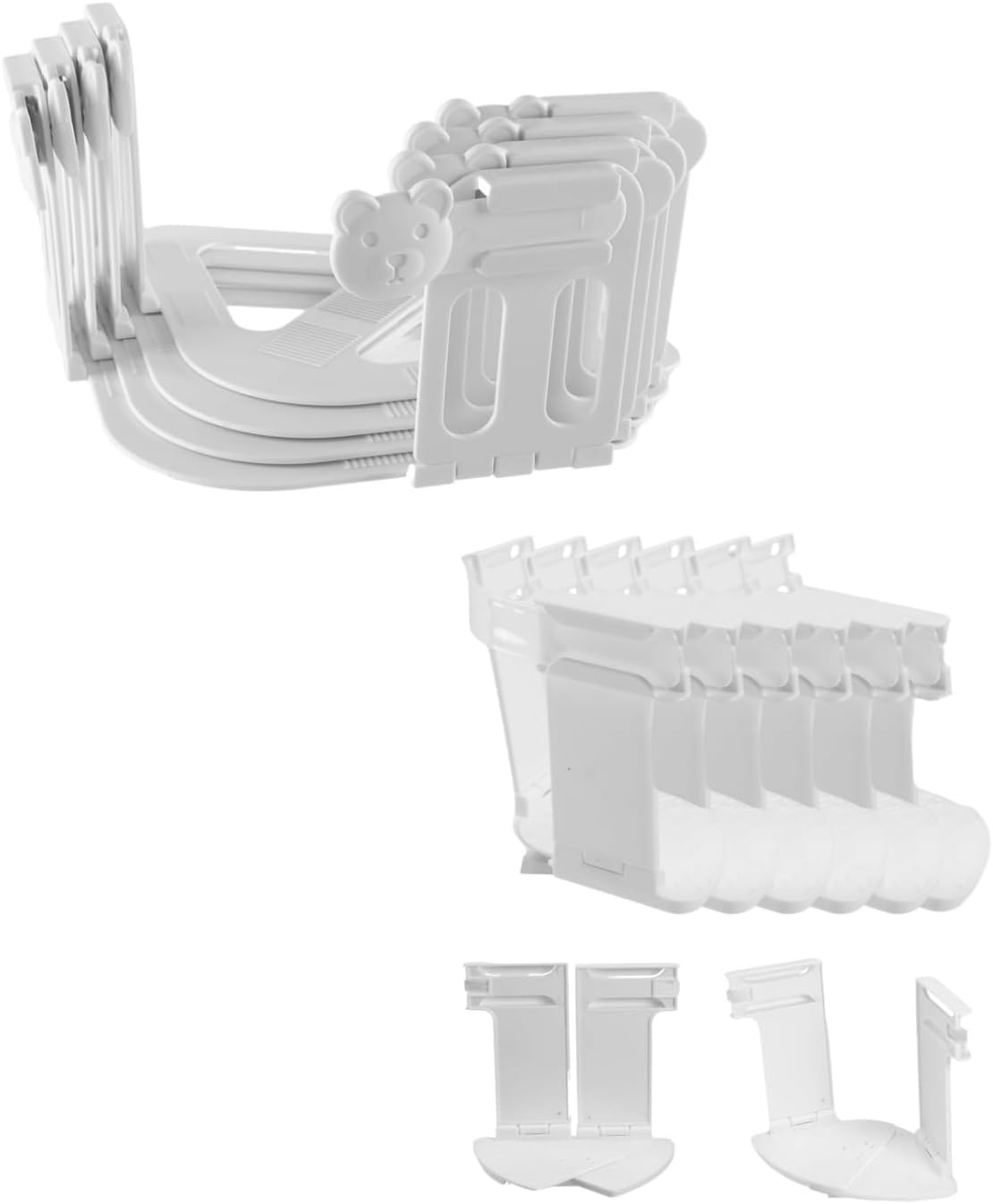 eZAKKA Bed Sheet Holders for Corners 10-Pack Heavy-Duty Bed Sheet Grippers with Locks，Sheet Clips Fits Mattress, Upgrade Sheet Holders Keep Sheets Firm & Tight, Sheet Fasteners- White