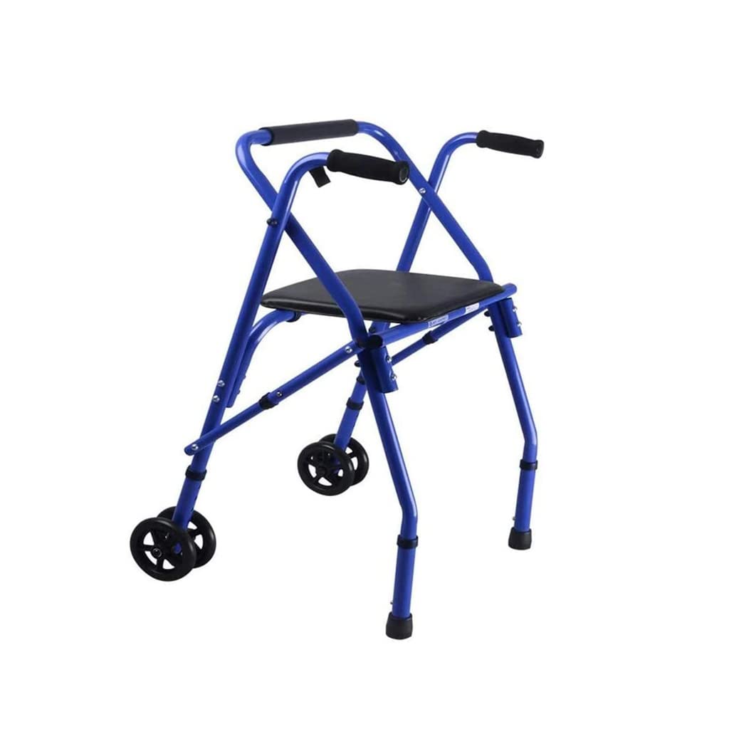 Buy GUDLAK Seniors Rolling Walker Upright Walker, Heavy Duty Stand Up