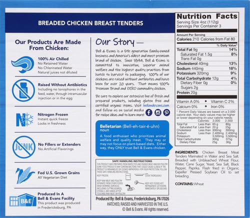 Bell & Evans 20199 / 27180 Frozen Breaded Chicken Tender thumb #2