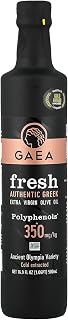 GAEA FRESH Authentic Greek Extra Virgin Olive Oil, 16.9 fl oz (500ml) | Cold Extracted from Ancient Olympia Variety | High Polyphenols (350mg/kg) | First Cold Press, Non-GMO, Product of Greece