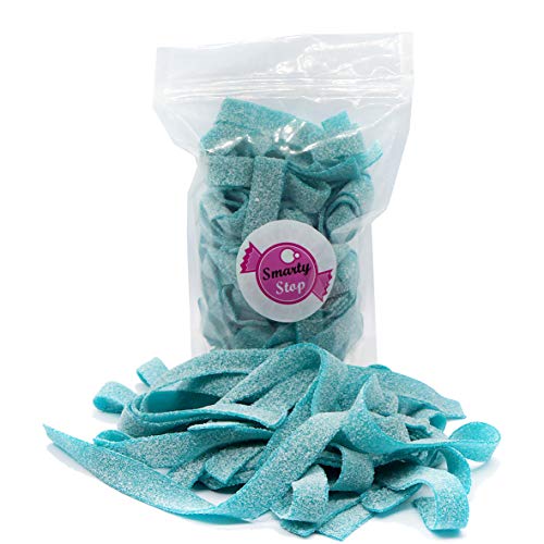 Smarty Stop Sour Gummy candy Strips (Blue Raspberry, 1 Pound)