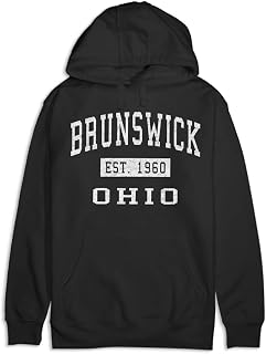 Hometown Apparel Brunswick Ohio Classic Established Premium Cotton Hoodie