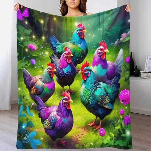 Couverture Coq douce en microfibre chaude pour des soirées cocooning réussies