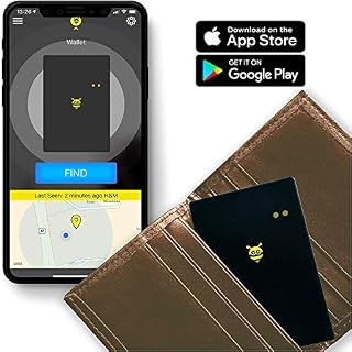 Pebblebee BlackCard Wallet Finder-Rechargeable & 500 Foot Range