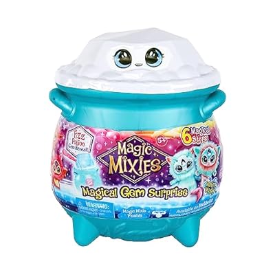 Magic Mixies Caldero mágico mágico de Agua Sorpresa de Gema mágica: Revela un Peluche mixie no electrónico y un Anillo mágico con una revelación desplegable del caldero Efervescente, Multicolor, | Ya disponible en tu tienda friki favorita! En mundofriki.es!