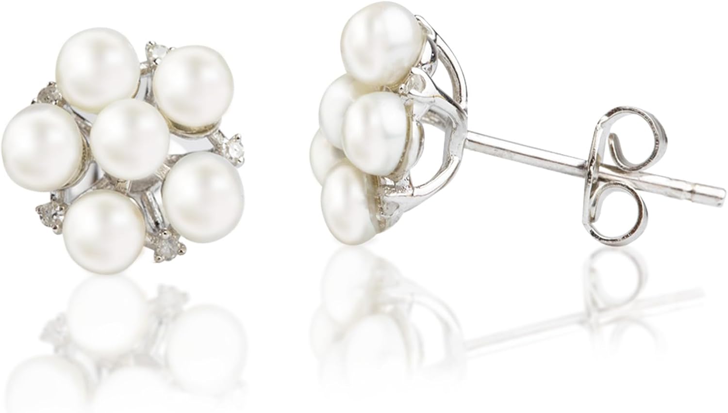 Freshwater Pearl Earrings for Women in Sterling Silver | Sterling Silver Pearl Earrings in Various Styles by MAX + STONE