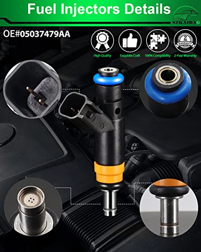 05037479AA Fuel Injectors Fit for:- RAM 1500 2500 3500 2011-2017(Pack of 8)