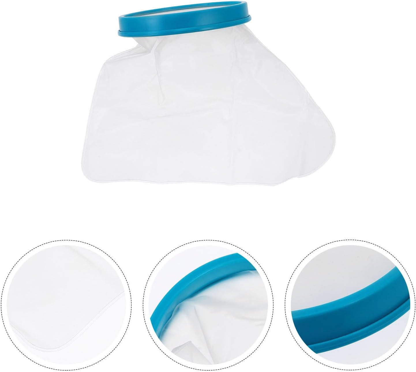 Knee Cast Cover and Waterproof Foot Protector for Adults Reusable Injured Foot Cast Shower Cover with Watertight Seal Bath Safety Aid and Wound Care