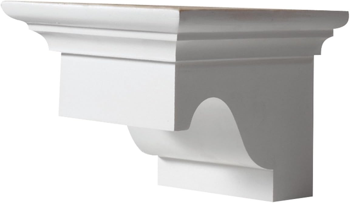 Fypon DTLB4X6X6 Decorative Corbel Dentil Block, 5 13/16W x 4 9/16H x 6 3/16P, White