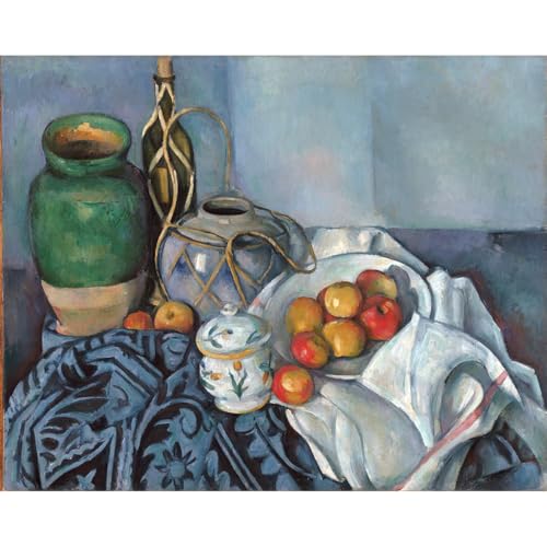 Nature morte avec pommes Cézanne impression giclée roulée 50,6x127 cm pour habiller un grand mur