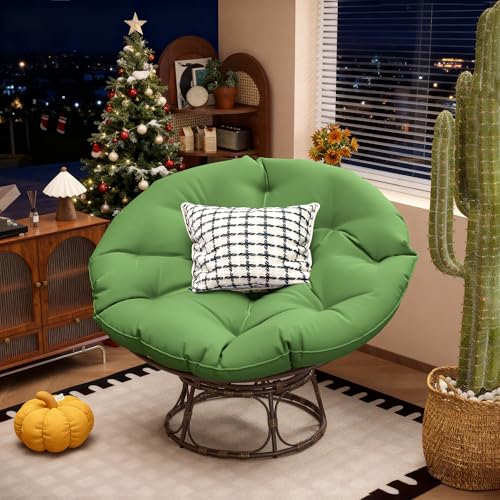 Sillón Plegable de Tela Peluche Verde miniatura 1
