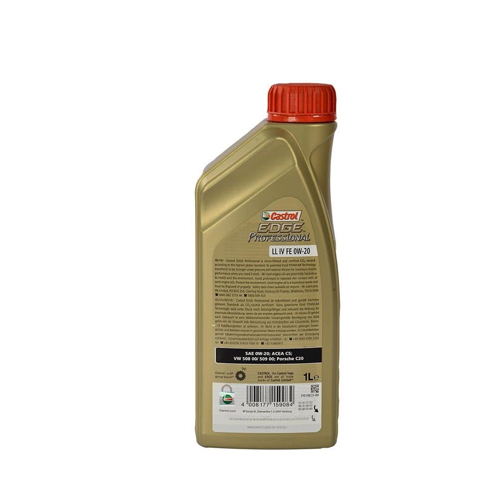 5x1 Liter Castrol Edge Professional LL IV FE 0W-20