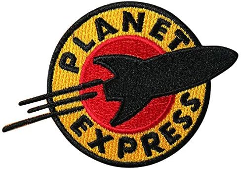 LipaLipaNa Futurama Planet Express Embroidered Patch Iron on DIY Decorate Clothes Clothing Vest Jacket Coat Hat Cap T-Shirt Denim Jean Bag Skirt Fun Hobby Gift