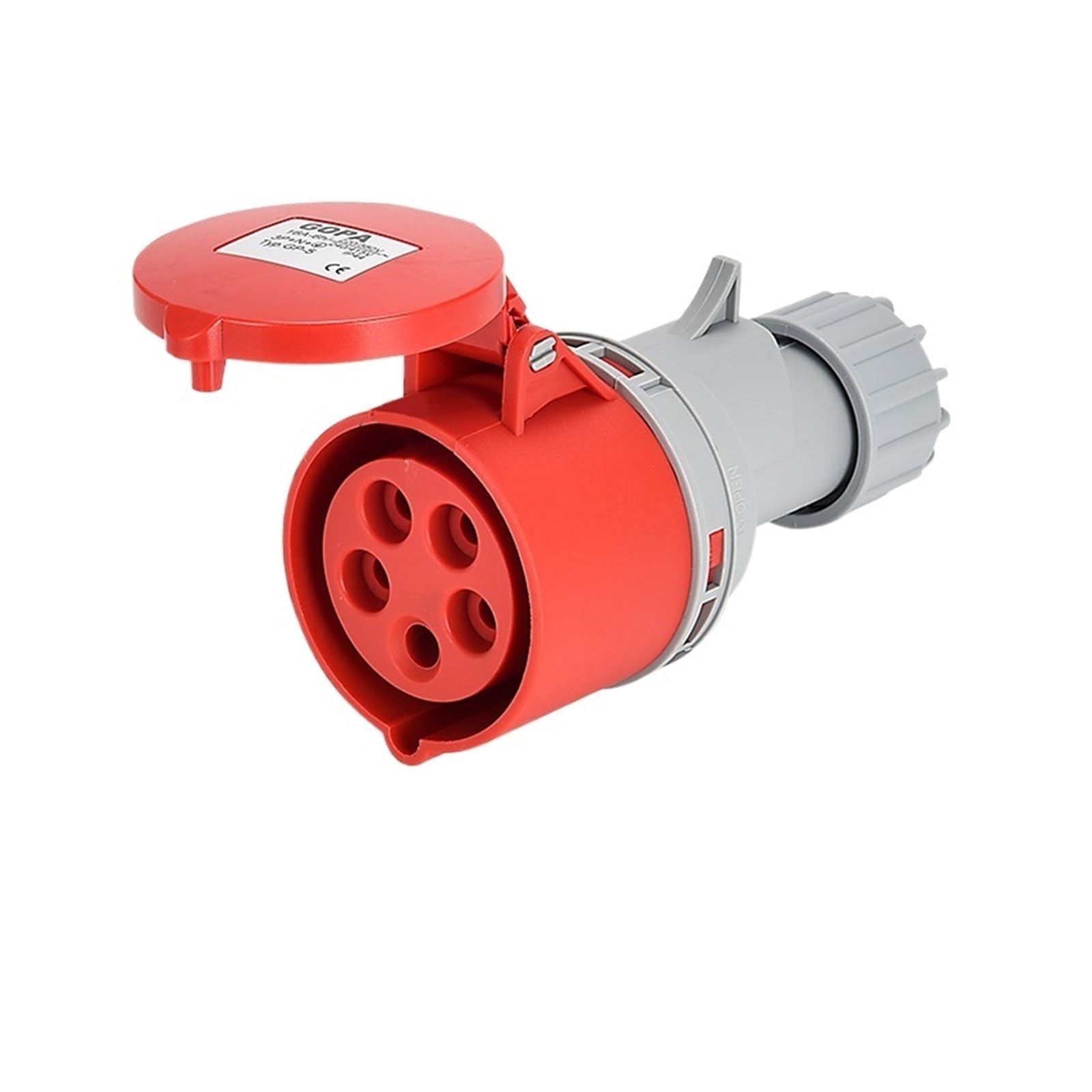 MUYTQAERG IP44 Industrial Plug Waterproof Socket Connector Multi-Phase Power 16A 32A 3-pin 4-pin 5-pin Coupler 220V 380V 415V(5p 16a)