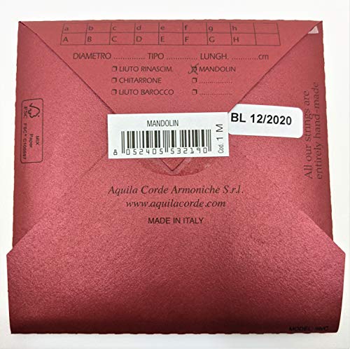 Aquila Red Series Mandolin Strings Modern and Baroque Mandolin Aquila 1M