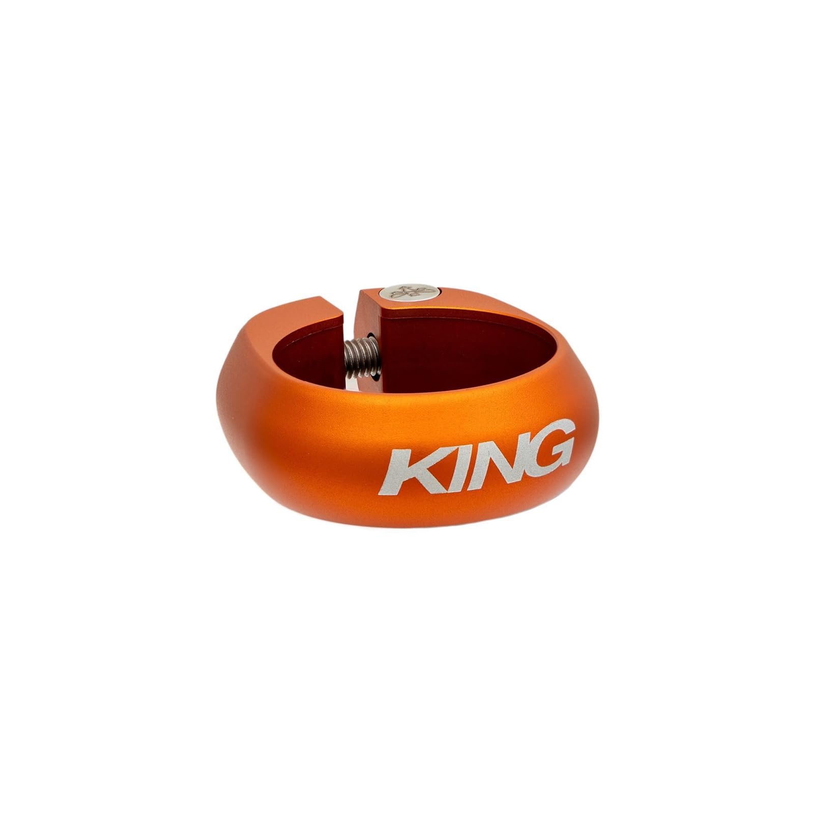 Chris King Sattelklemme | matt mango Königliche Klemmkraft