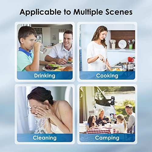 Waterdrop 10UA Under Sink Water Filter System, Reduces Lead, Chlorine, Bad Taste & Odor, Under Counter Water Filter Direct Connect to Kitchen Faucet, NSF/ANSI 42 Certified, 8K Gallons, USA Tech