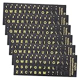 Autocollants de clavier pour ordinateur portable : texture délicate, sensation de main mate, vous offrant une meilleure expérience de frappe, autocollants de langue de clavier