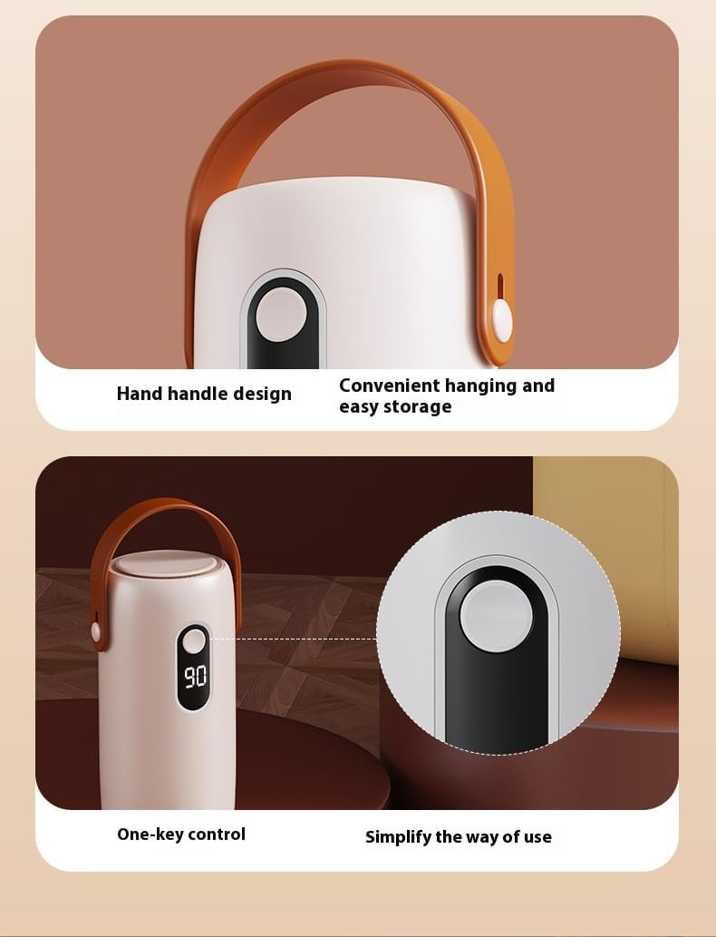 Portable Clothes Dryer - Mini Dryer with Dual Covers, Quiet & Fast Drying, Auto-off Timer, Overheat Protection for Travel, Damp Weather Use