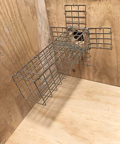 Excluder One Way Squirrel And Rodent Trap - Control Mice, Rats, Bats, Squirrels And More - Fine Copper Mesh Wool Included To Seal Hole- Better Than Steel Wool - Good For Attic Door (3 X 3 Opening) #TOP7
