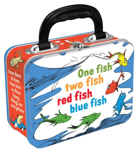 Vandor Dr. Seuss One Fish/Two Fish Small Tin Tote, Multicolored