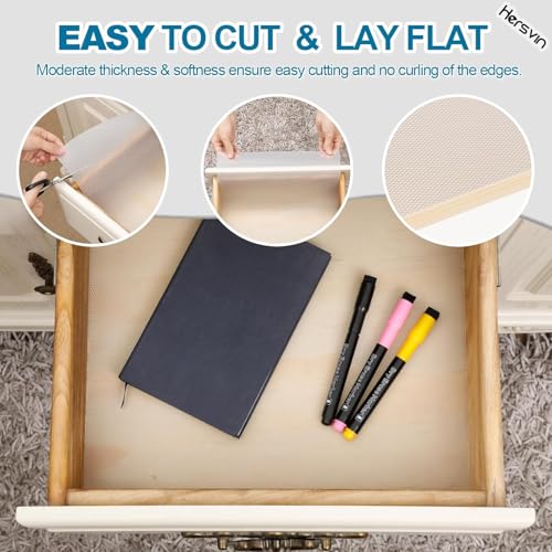 Image of Fridge Mats, Anti-Slip Kitchen Cabinet Drawer Shelf Mat Liner Sheets - Waterproof Strong Table Mat EVA for Fridge, Shelf Liner, Table Drawer mat (Diamond Transparent, 45 cm X 5 Meter)