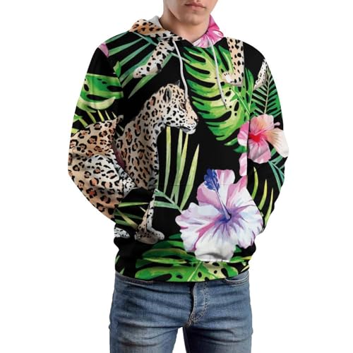 Hoody sweatshirt pull imprimé floral coupe unisexe confortable - 6