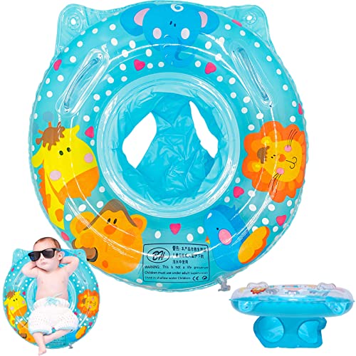 BOOSHMall Salvagente Neonato per Bambini, Anello da Nuoto per Bambini, Ciambella Neonato Piscina, Baby Float per Età 6-36 Mesi, Blu