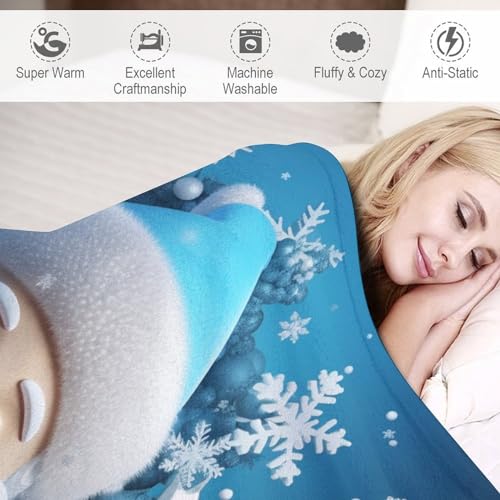 Manta cálida de Papá Noel para cuatro estaciones y sofá grande 6