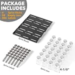 SpaceAid Spice Drawer Organizer with 28 Spice Jars, Bamboo Drawer Dividers with Inserts 4 Dividers with 9 Inserts (17-22 in) - Image 2