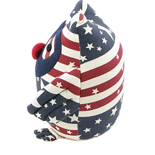 Patriotic Usa Flag Patterned Owl Decor, Decoration For 4Th Of July, Independence Day Gift – Decorative Weighted Animal For Office And Home Desk And Shelf | Handcrafted Stuffed Animal Furniture Decor #TOP6