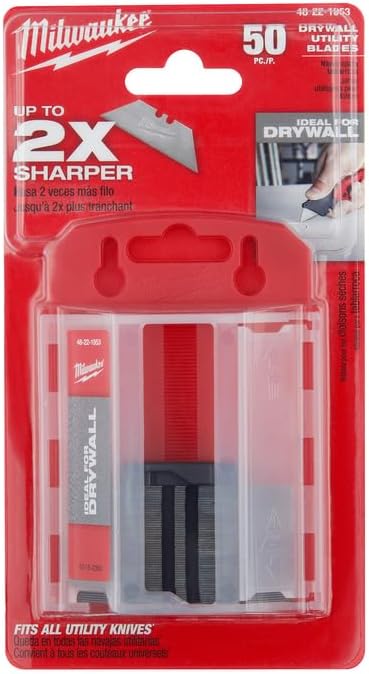 Milwaukee 48-22-1953 50-Piece Drywall Utility Knife Blades