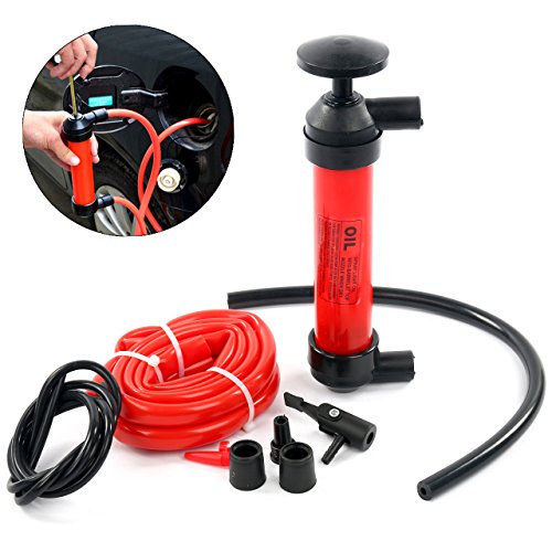 YaeTek Liquid Transfer, Siphon Hand Pump Multi-Use Gas Air Oil Gasoline Antifreeze Fuel Liquids Transfer Pump Kit Siphon Intake and Discharge System